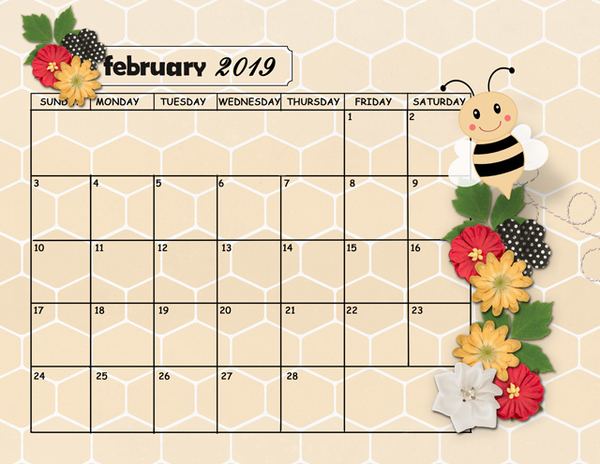 February 2019 Sum Up Calendar
