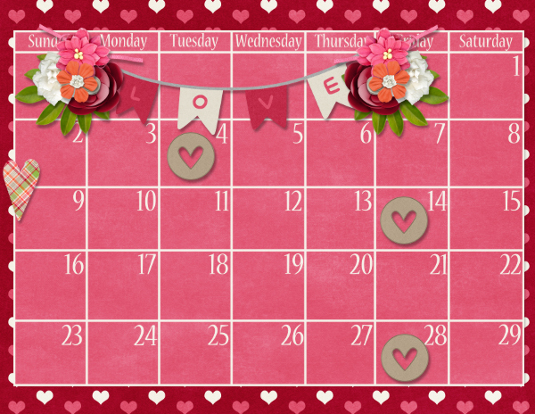February 2020 Calendar {bottom}