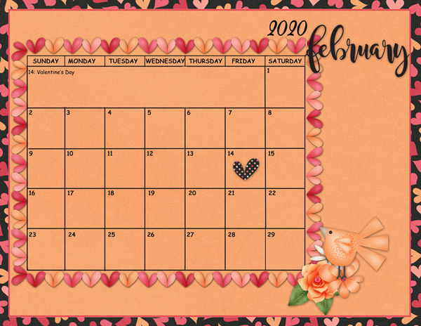 February 2020 Sum-Up Calendar
