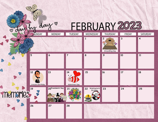February 2023 Sum-Up Calendar