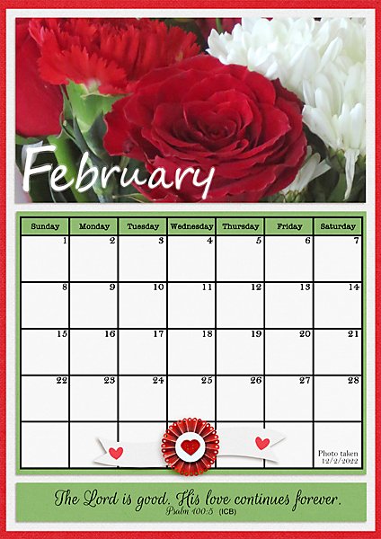 February 2026 Calendar Page