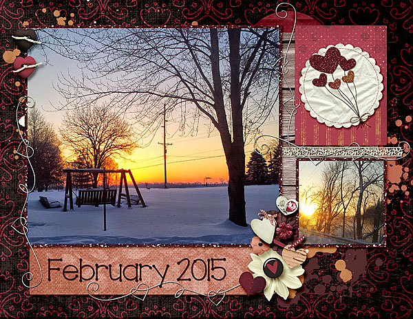 February calendar topper