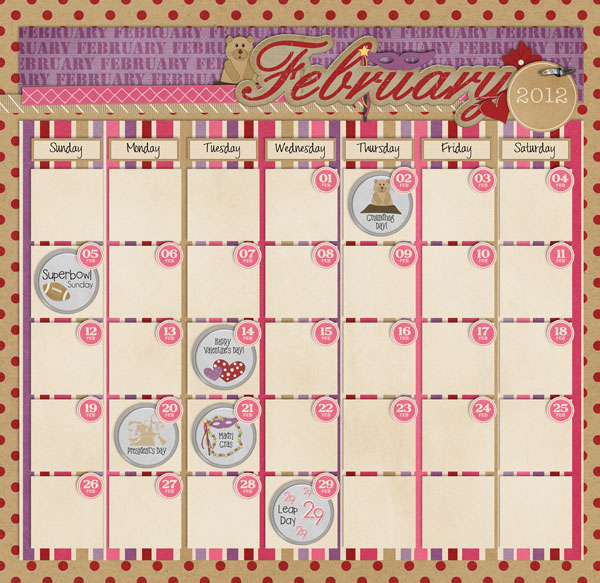 February Calendar
