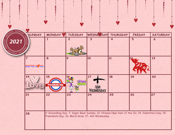 February Calendar