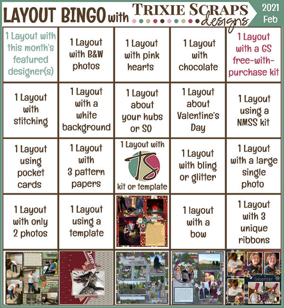 February Layout Bingo