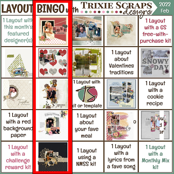 February Layout Bingo
