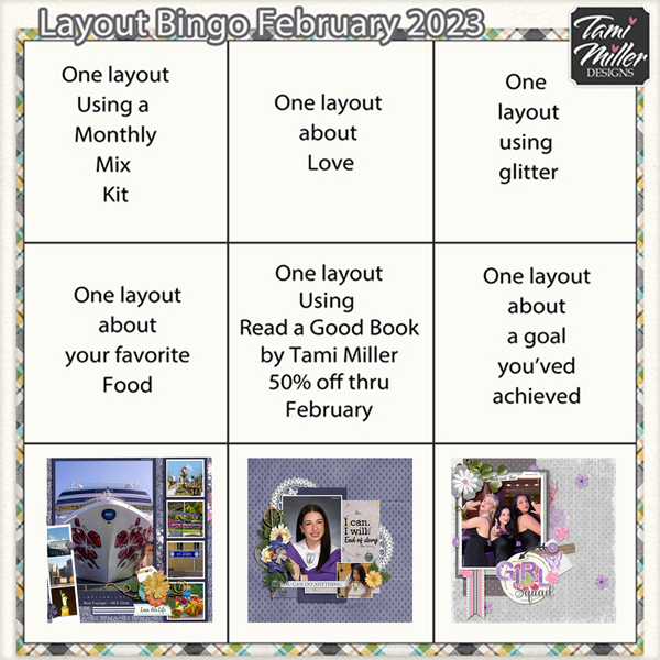 February Layout Bingo