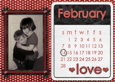 February Pocket Calendar