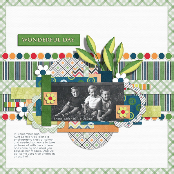 February Scraplift Challenge - Wonderful Day