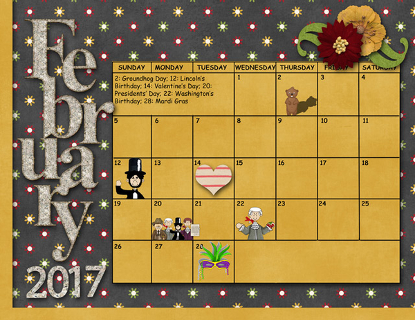 February Sum-Up Calendar