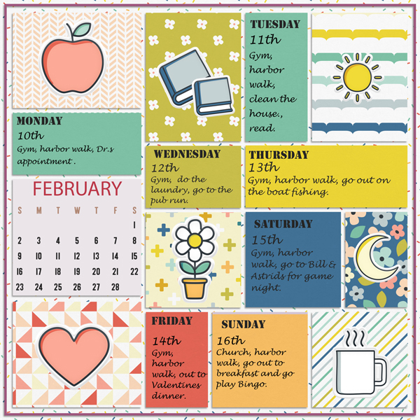 February Weekly Project Templates-Tinci