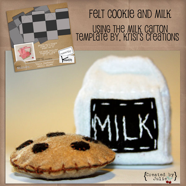 Felt Milk Carton