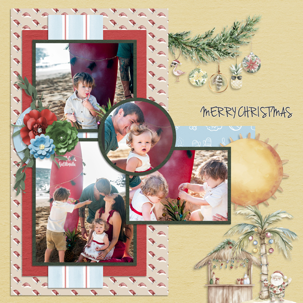 Festive with Aussie add on-BuzzBee (December Template Challenge #2)
