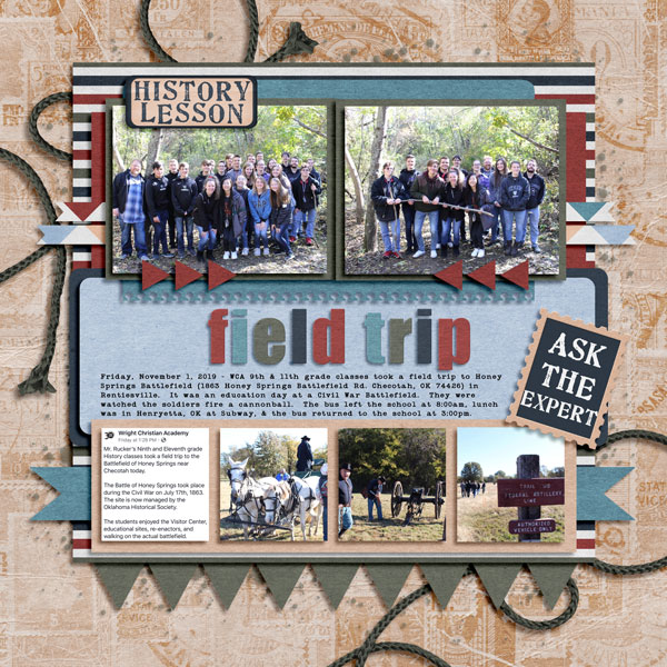 Field Trip - Honey Springs Battlefield 11.1.2019