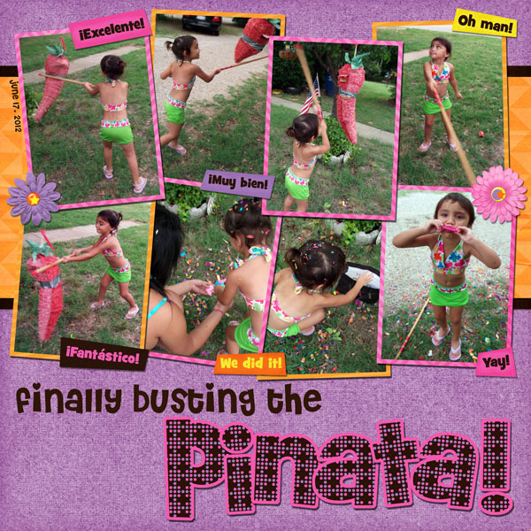 finally busting the pinata!