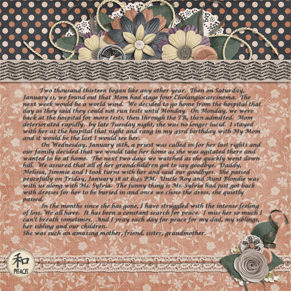 Finding Peace using Peace + Quiet by Created by Jill Scraps