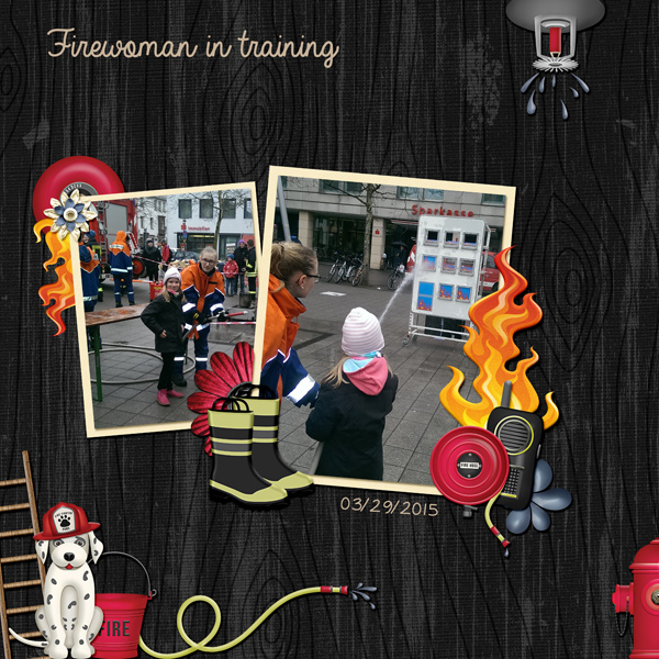 firewoman in training