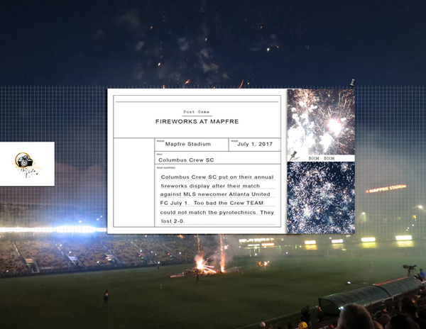 Fireworks at Mapfre