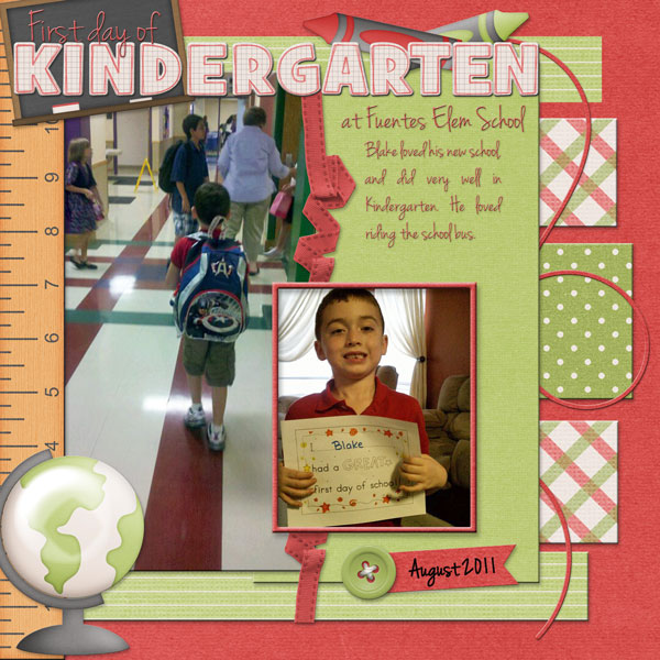 First Day of Kindergarten