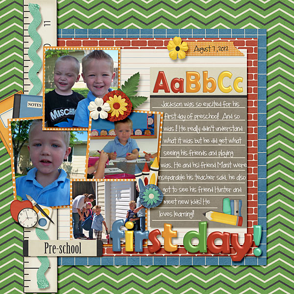 First Day of Preschool