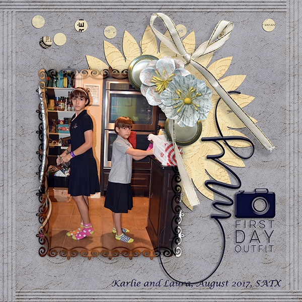 First Day Outfits - Sep WordArt Challenge