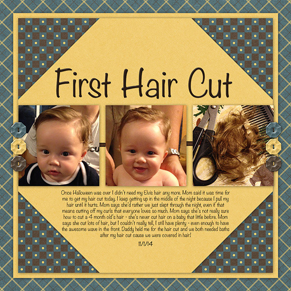 First hair cut