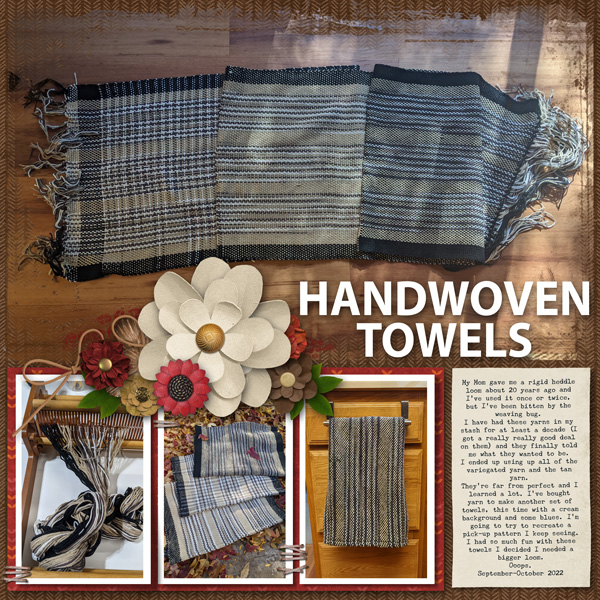 First handwoven towels