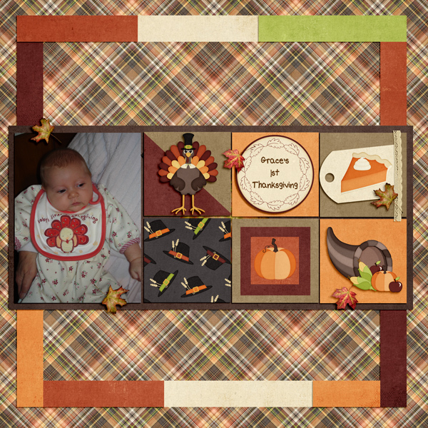 First Thanksgiving for Baby Grace!