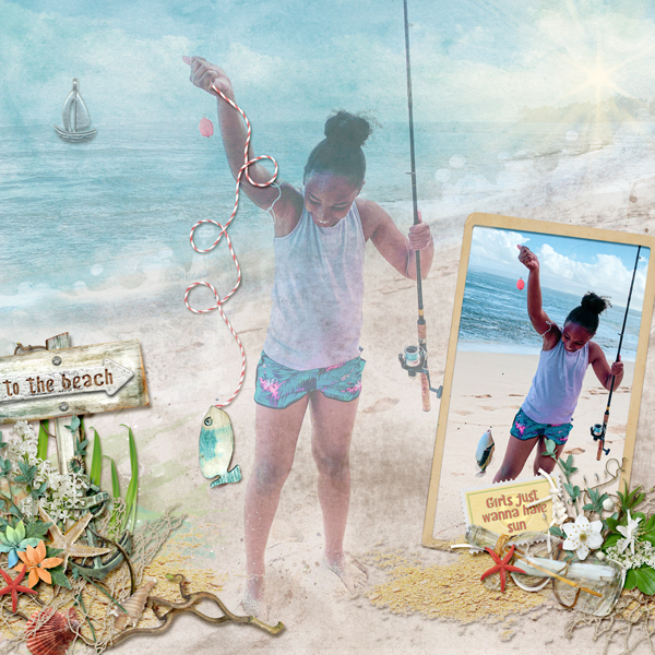 Fishing at the Beach