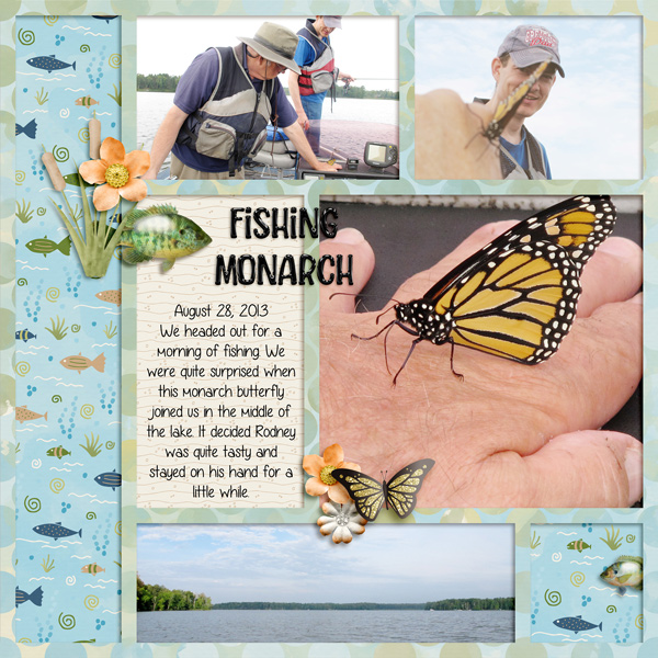 fishing butterfly