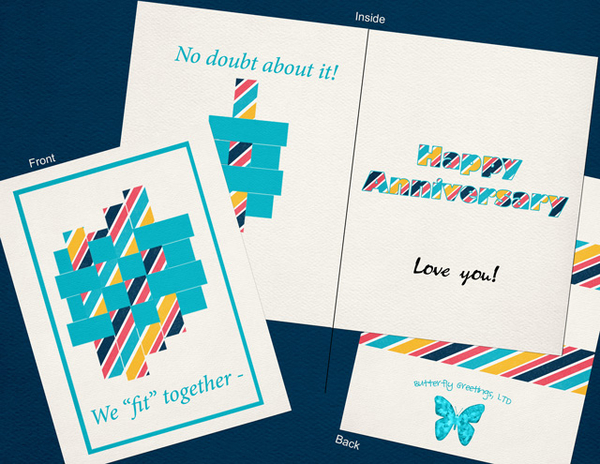 Fit Together Anniversary Card