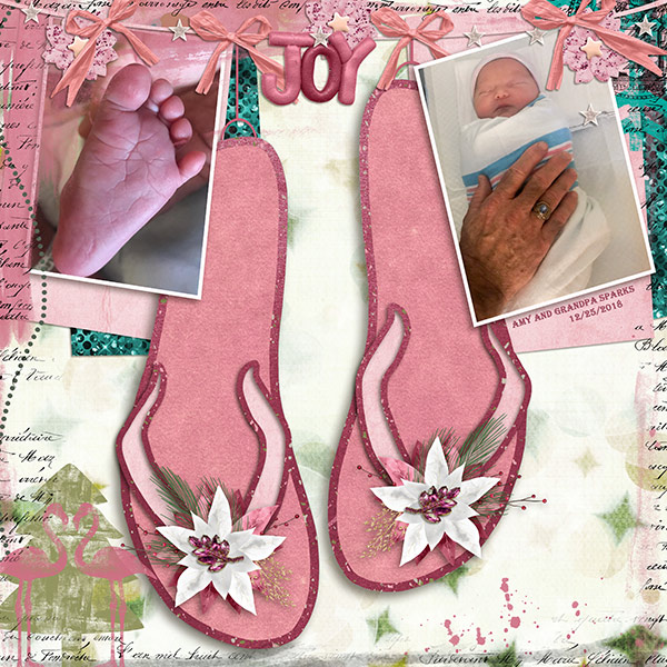 Flamazing Christmas Kit and Template