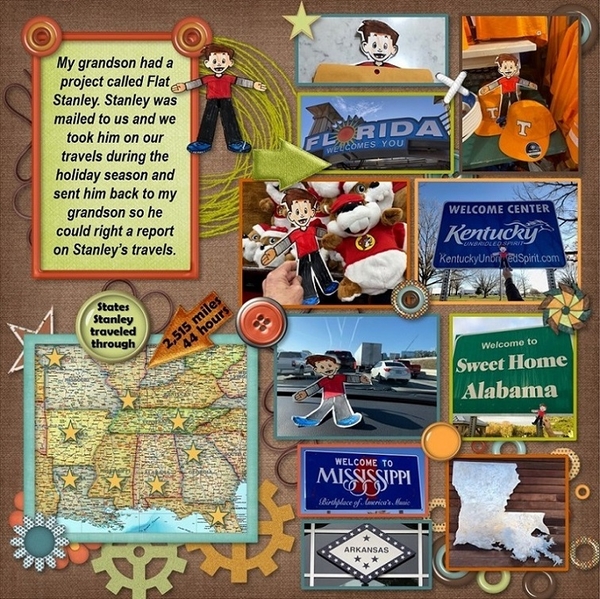 Flat Stanley's Holiday Travels
