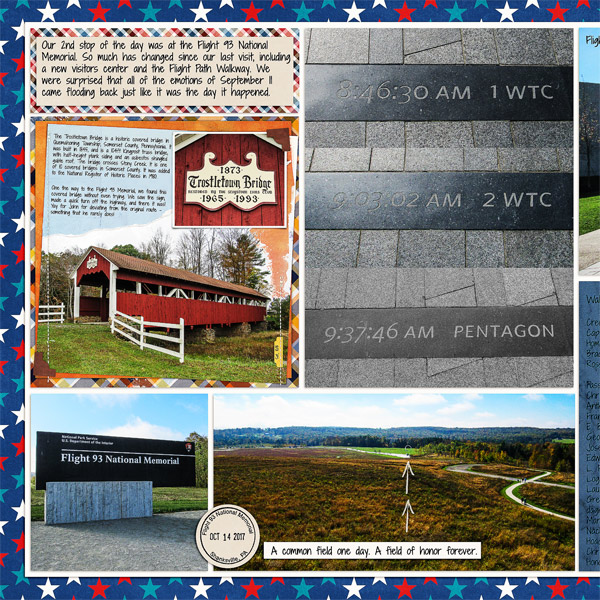 Flight 93 Memorial (and a covered bridge), left