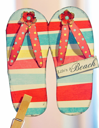 Flip Flop Greeting Card