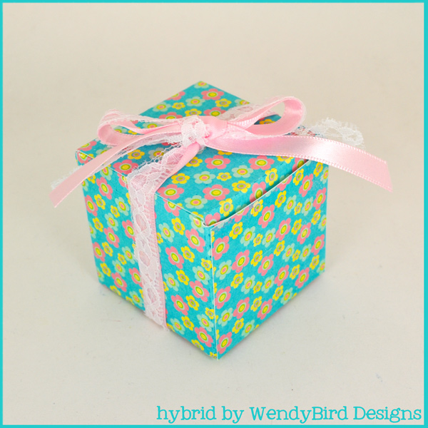 Flowered Square Box
