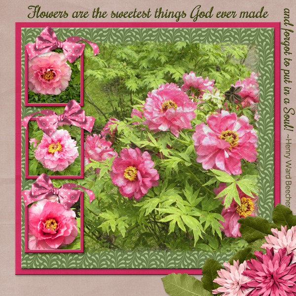 Flowers ...forgot to put in a soul!