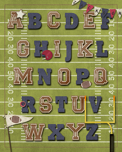 Football ABC Print