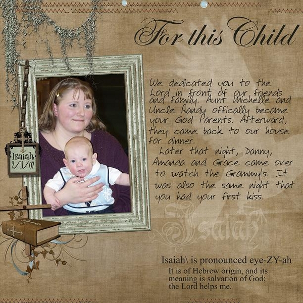For this child...
