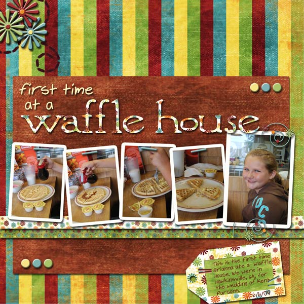 frist time at a waffle house
