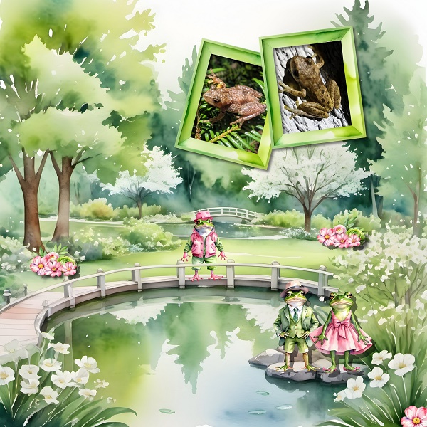 Frogs in a Park