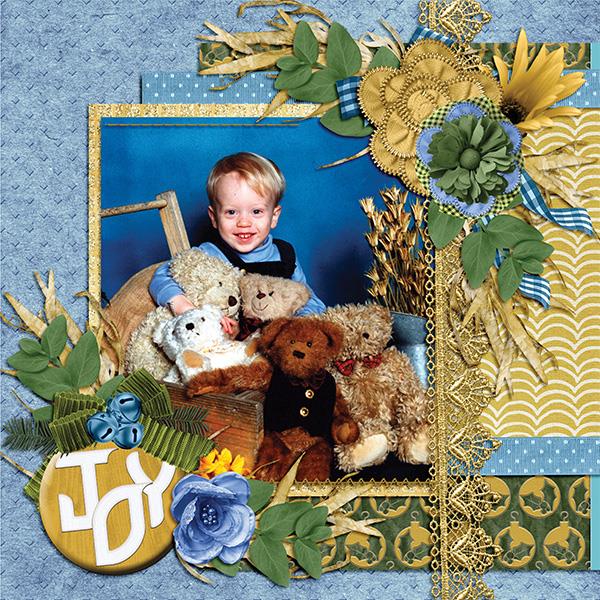 Frosty Christmas - Morgan and teddies