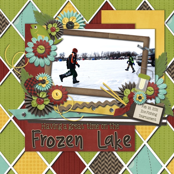 Frozen lake