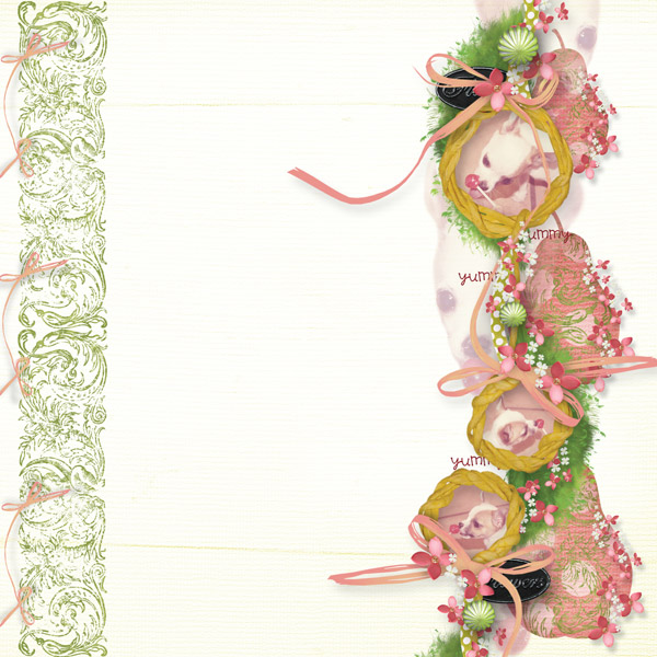 Fruit Basket: Pears and Poms