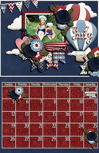 Full Julu Calendar layout