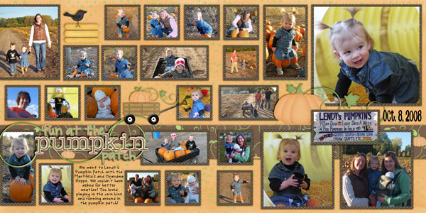fun at the pumpkin patch - 2 page