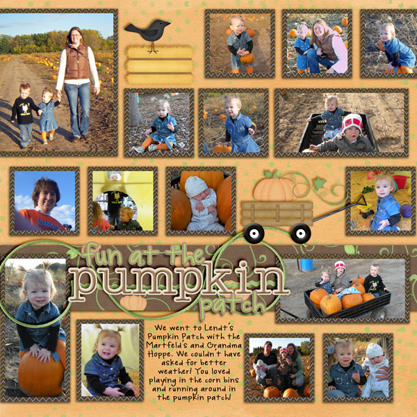 fun at the pumpkin patch - side A