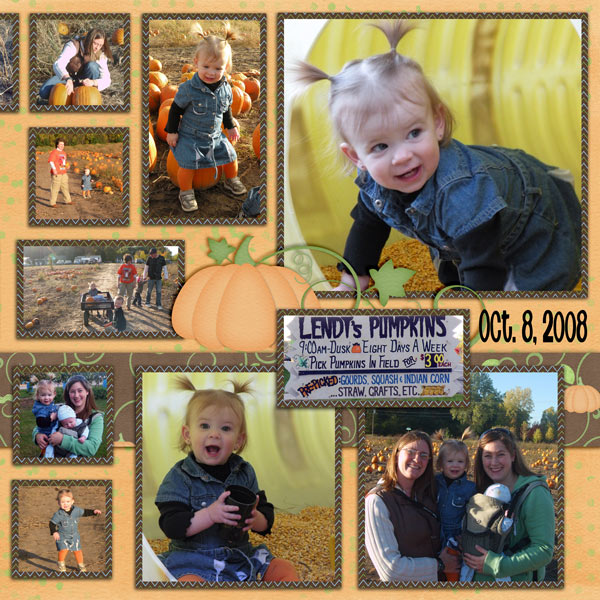 fun at the pumpkin patch - side B