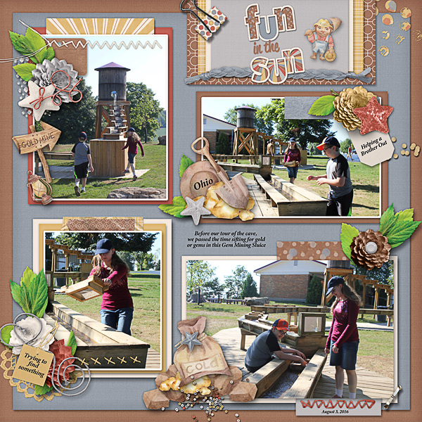 Fun in the Sun Sifting for Gold