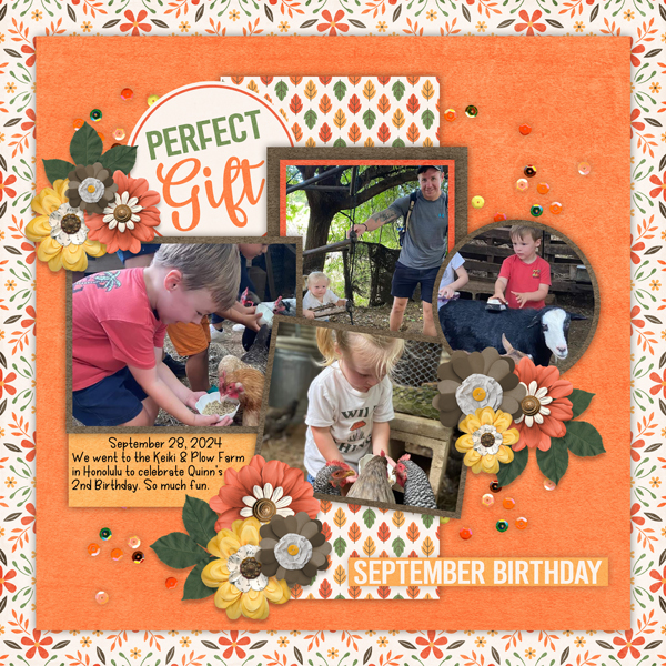 Fun With Four Templates 10 #2 with Autumn Birthday-Connie Prince